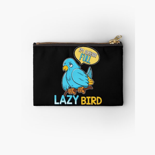 Item preview, I'm Already Full Lazy Bird Sleeping Sleepy Pun designed and sold by perfectpresents.