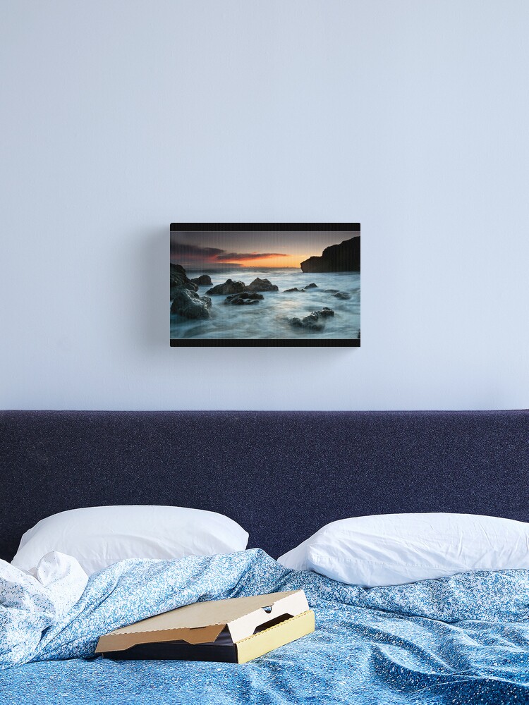 Thumbnail 1 of 3, Canvas Print, Rocky Morning designed and sold by james thow.