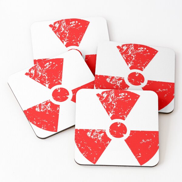 Item preview, red warning Radioactivity energy symbol,  red Radioactivity symbol, designed and sold by Marcin Adrian.