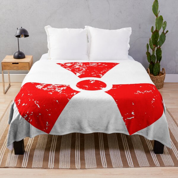 Item preview, red warning Radioactivity energy symbol,  red Radioactivity symbol, designed and sold by Marcin Adrian.