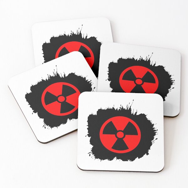 Item preview, red warning Radioactivity energy symbol,  red Radioactivity symbol, designed and sold by Marcin Adrian.