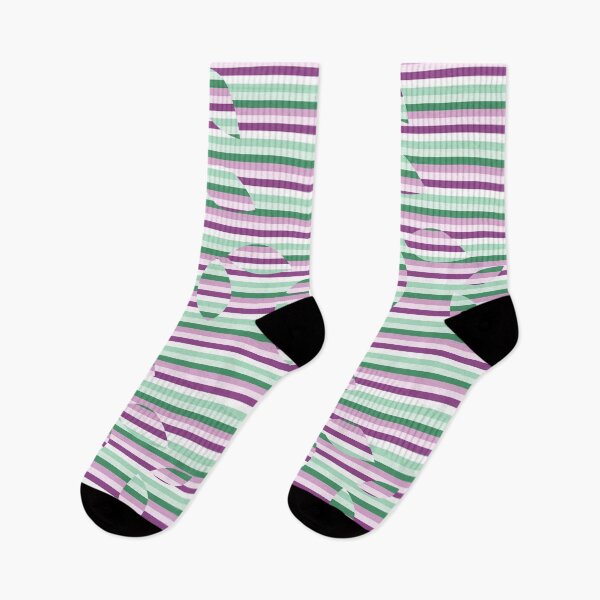 Item preview, Pink Garden Leaves and Stripes designed and sold by Sharon Schwalbe.