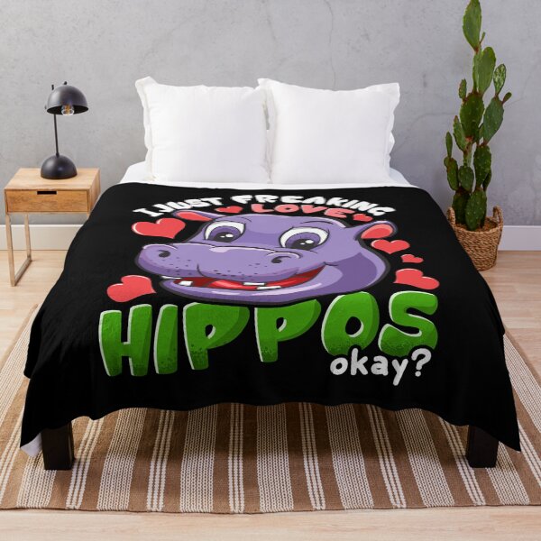 Item preview, Cute I Just Freaking Love Hippos, Okay? Baby Hippo designed and sold by perfectpresents.