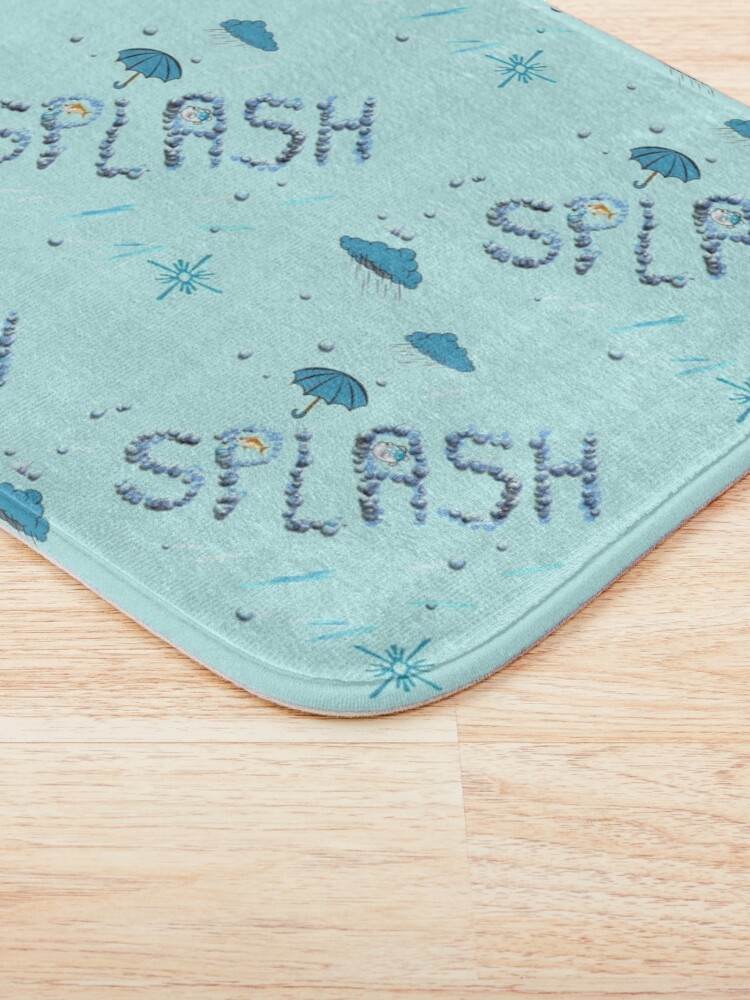 Alternate view of A Splash of Blue Bath Mat