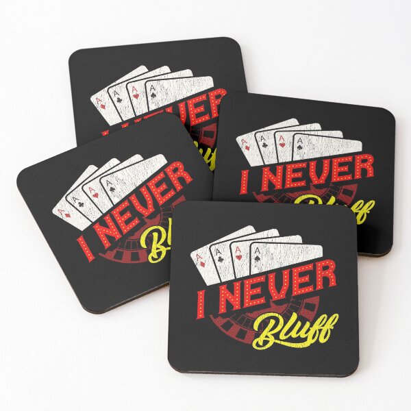 Item preview, I Never Bluff Cute Gambling Casino Blackjack Poker designed and sold by perfectpresents.
