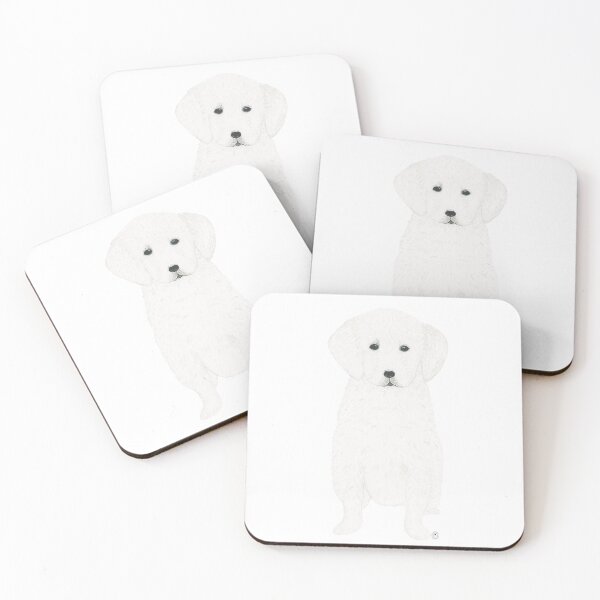 Item preview, "Snowball" the English Cream (Golden Retriever) Puppy designed and sold by MaryClick.