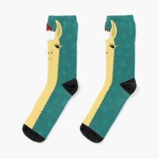 SANTA LLAMA Socks