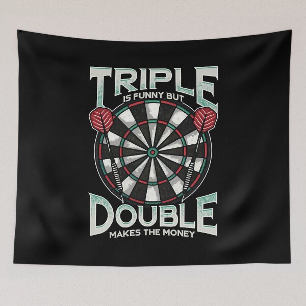 Item preview, Triple Is Funny But Double Makes The Money Darts designed and sold by perfectpresents.