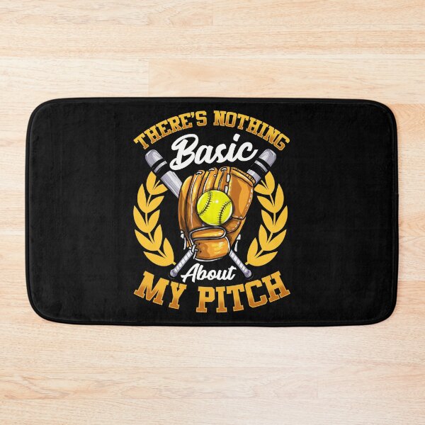 Item preview, Cute There's Nothing Basic About My Pitch Softball designed and sold by perfectpresents.