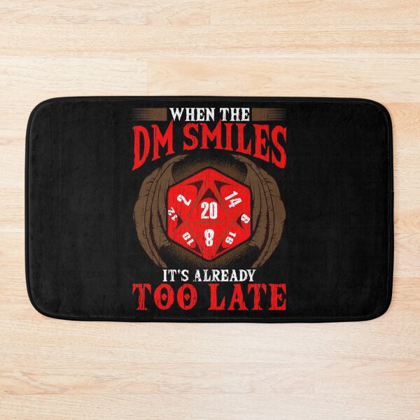Item preview, Funny When the DM Smiles, It's Already Too Late designed and sold by perfectpresents.