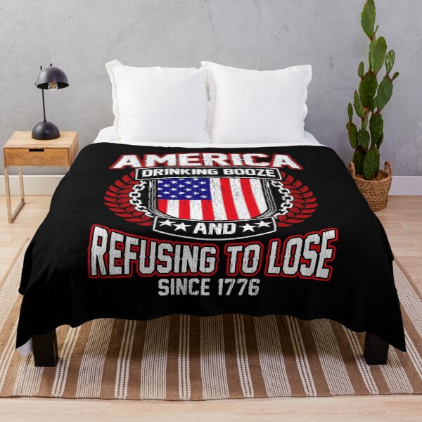 Item preview, America Drinking Booze Refusing To Lose Since 1776 designed and sold by perfectpresents.
