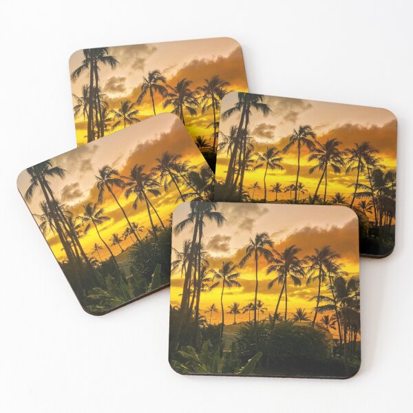Item preview, Tropical Gold and Tangerine Hawaiian Sunset Art Photo designed and sold by DEC02.