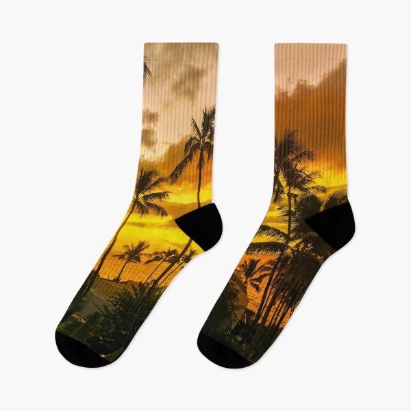 Item preview, Tropical Gold and Tangerine Hawaiian Sunset Art Photo designed and sold by DEC02.