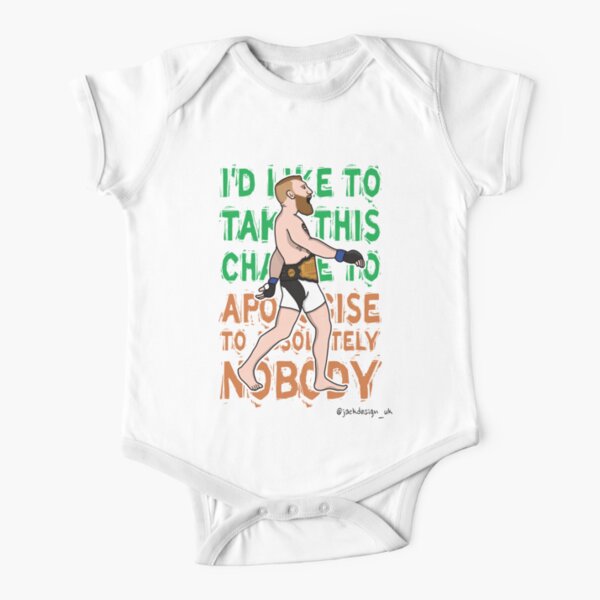 Conor McGregor - Apologise to Nobody Short Sleeve Baby One-Piece