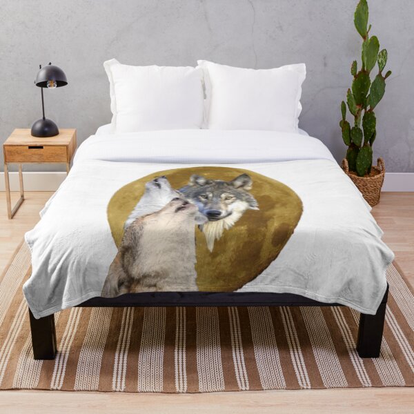 Item preview, Lobos en la luna designed and sold by pro2ozoa.