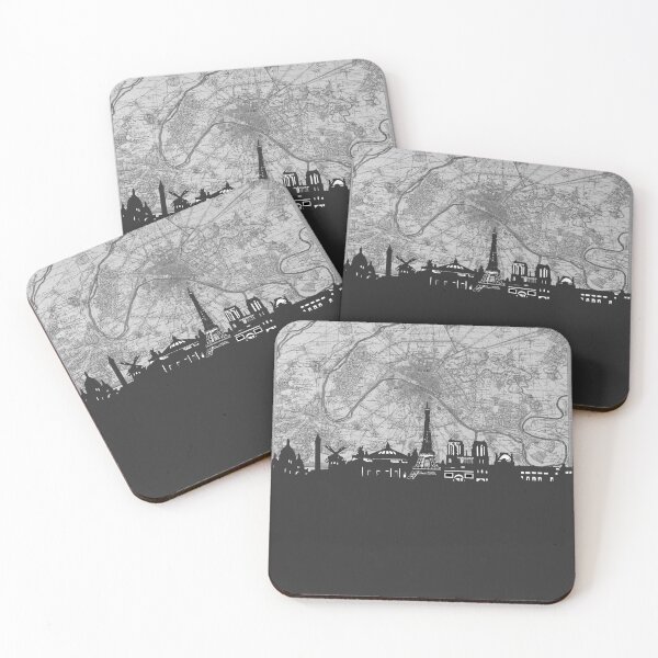 Item preview, paris atlanta skyline designed and sold by BekimART.