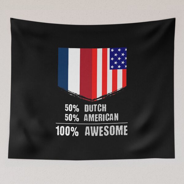 Item preview, 50% Dutch 50% American 100% Awesome Immigrant designed and sold by perfectpresents.