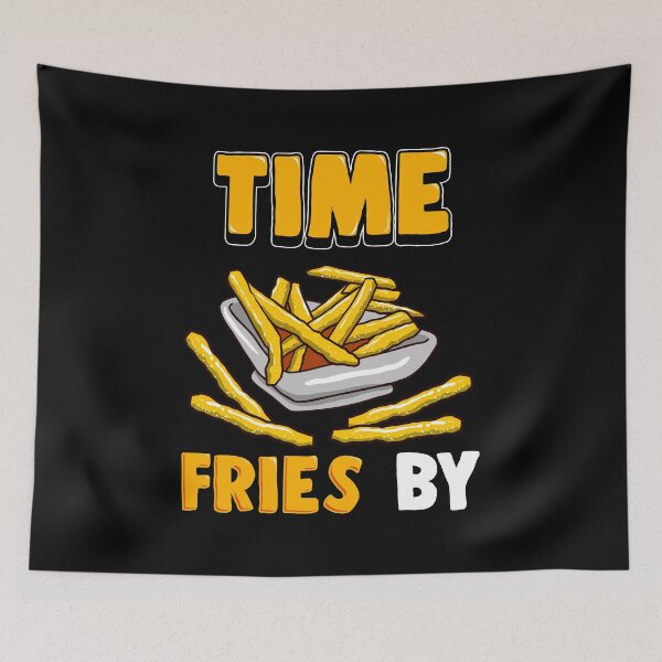 Item preview, Cute Time Fries By Funny French Fry Food Pun designed and sold by perfectpresents.