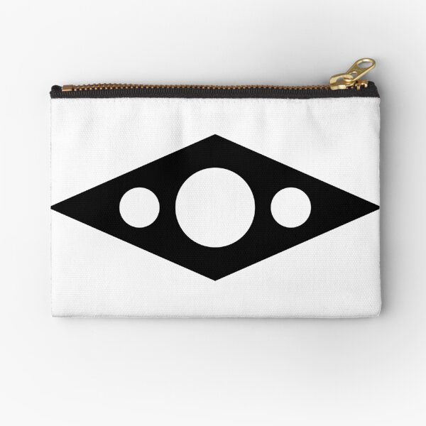 Diamond of Unity - Black Zipper Pouch