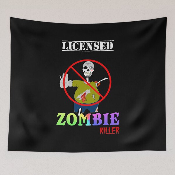 Item preview, Funny Licensed Zombie Killer Halloween designed and sold by perfectpresents.