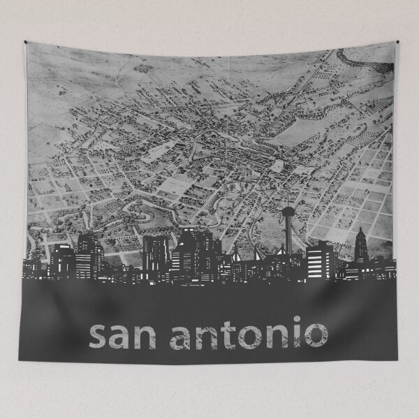Item preview, san antonio skyline designed and sold by BekimART.