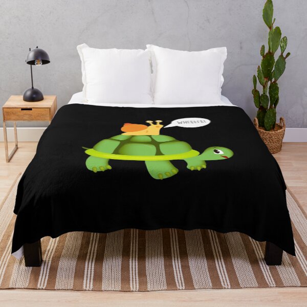 Item preview, Cute Snail Riding on Turtle Yelling Whee Animals designed and sold by perfectpresents.