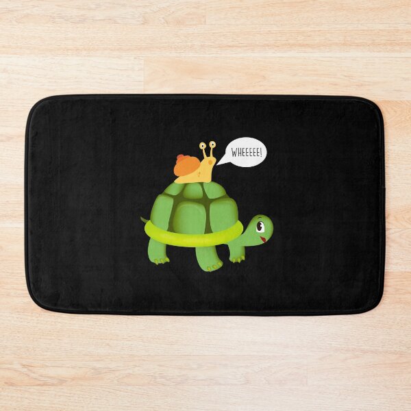 Item preview, Cute Snail Riding on Turtle Yelling Whee Animals designed and sold by perfectpresents.