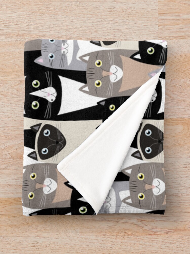 "Cats 1" Throw Blanket for Sale by Stonelight Redbubble