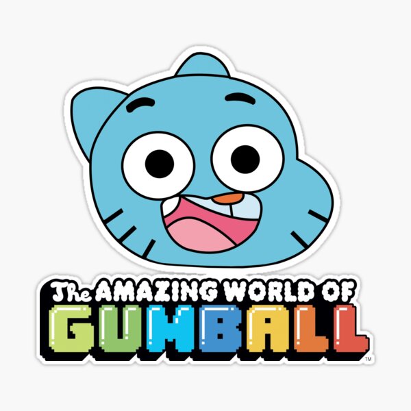 The Amazing World of Gumball Gumball Contorted Face Sticker - Sticker Mania