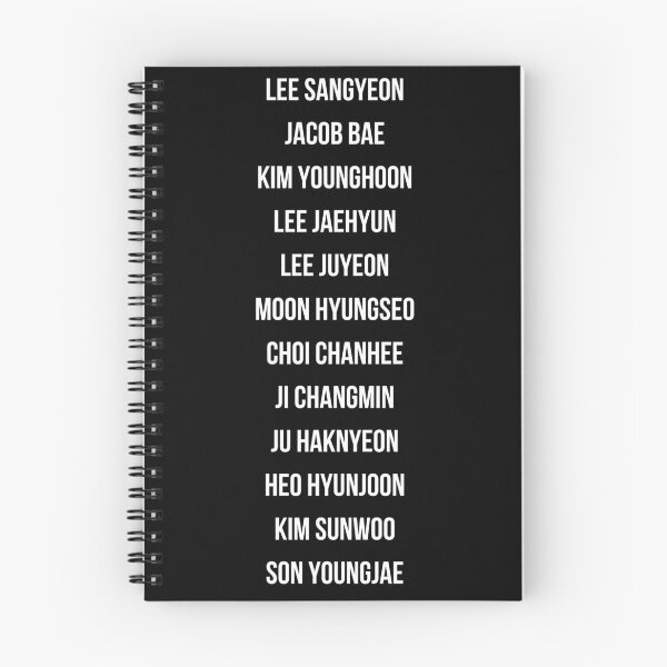 Item preview, The Boyz Names designed and sold by PaperMoonKPOP.