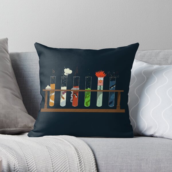 Muppet Science - Chemistry Throw Pillow