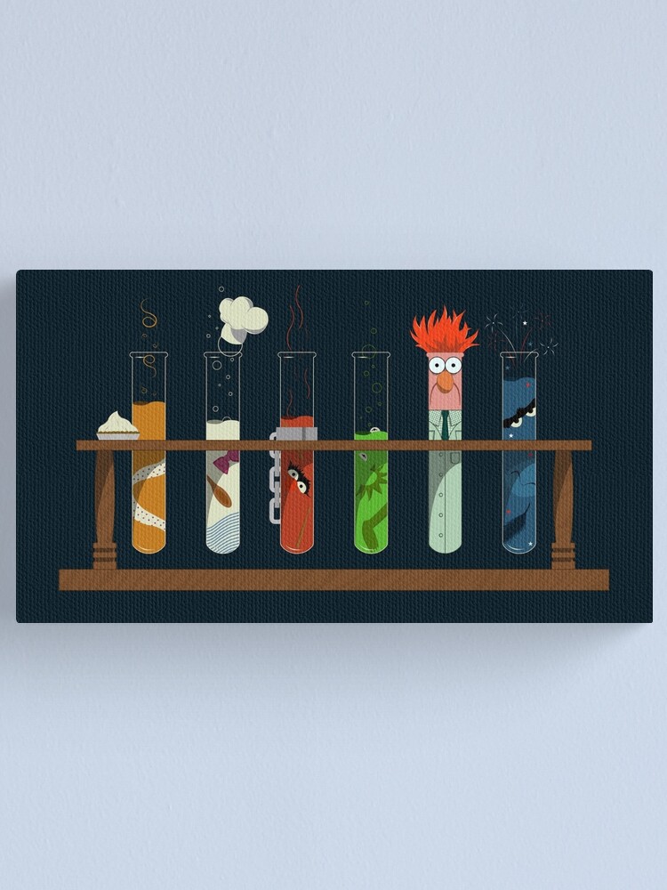 Alternate view of Muppet Science - Chemistry Canvas Print