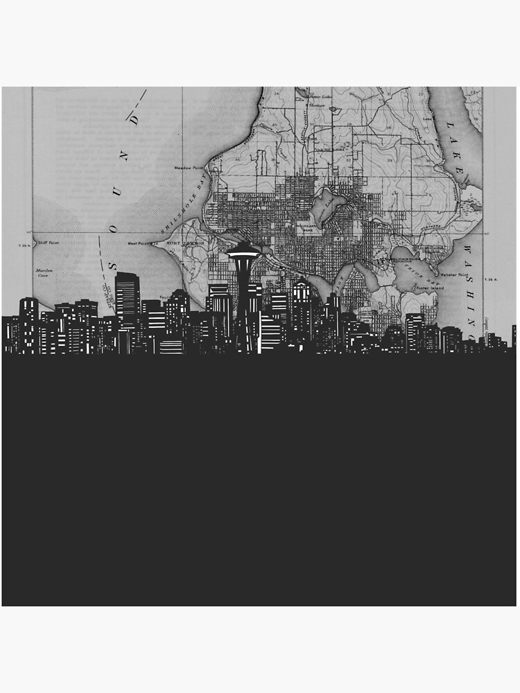seattle skyline by BekimART