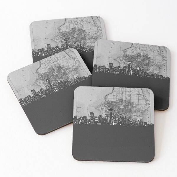 Item preview, seattle skyline designed and sold by BekimART.