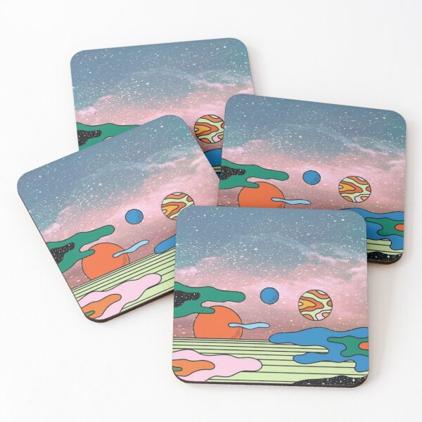 Item preview, outer space planets sticker designed and sold by monikizz.
