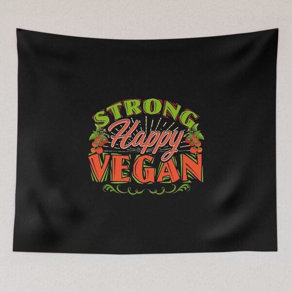Item preview, Strong Happy Vegan Vegetarian Based Diet Lifestyle designed and sold by perfectpresents.