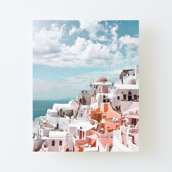 Santorini Oia Greece Canvas Mounted Print