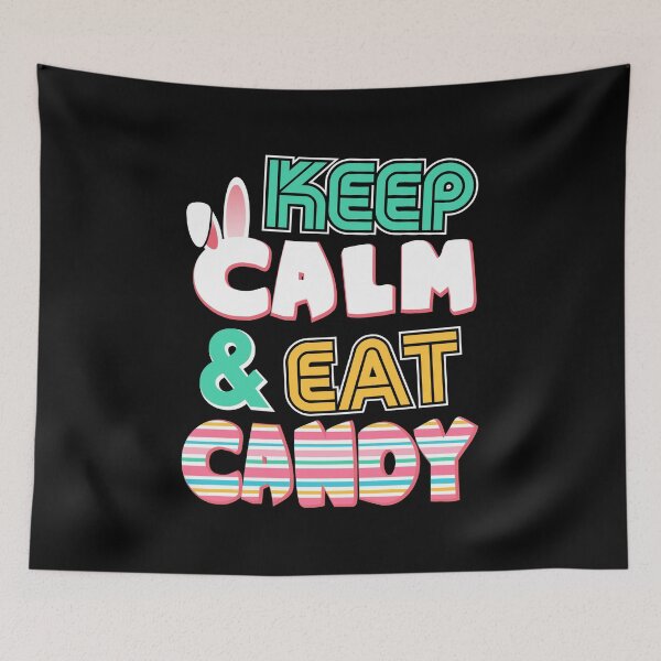 Item preview, Cute Keep Calm & Eat Candy Easter Bunny Holiday designed and sold by perfectpresents.