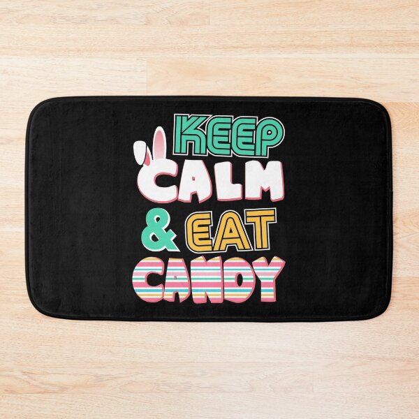 Item preview, Cute Keep Calm & Eat Candy Easter Bunny Holiday designed and sold by perfectpresents.