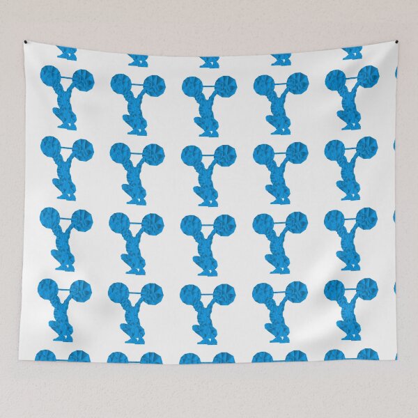 Item preview, Weightlifter in blue designed and sold by MUZA9.