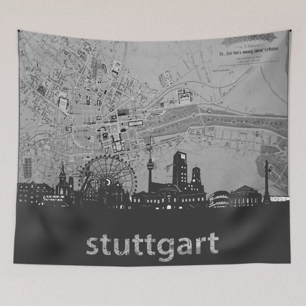 Artikelvorschau, Stuttgart Skyline entworfen und verkauft von BekimART.