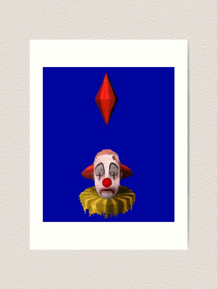 Sims Sunny The Tragic Clown Art Print By Figue Redbubble