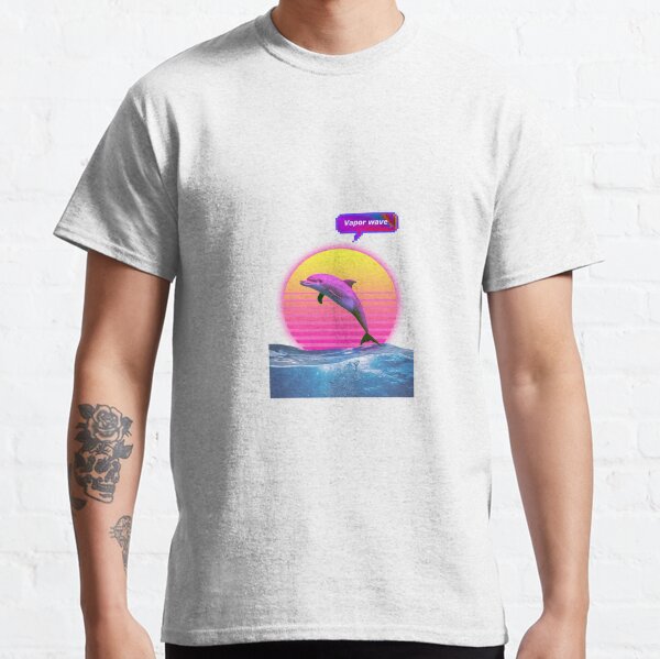 Vaporwave dolphin Classic T-Shirt
