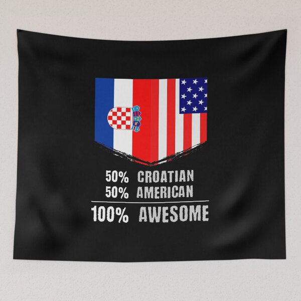 Item preview, 50% Croatian 50% American 100% Awesome Immigrant designed and sold by perfectpresents.
