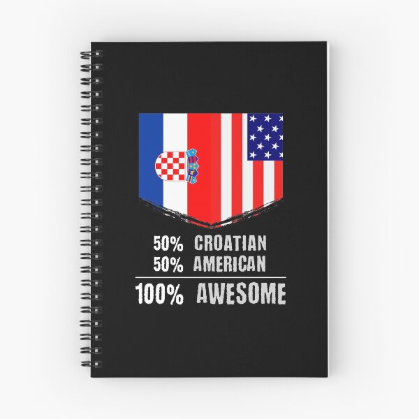 Artikelvorschau, 50% Kroate 50% Amerikaner 100% Awesome Immigrant entworfen und verkauft von perfectpresents.