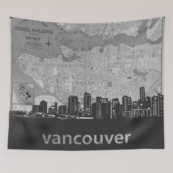 Item preview, vancouver skyline designed and sold by BekimART.