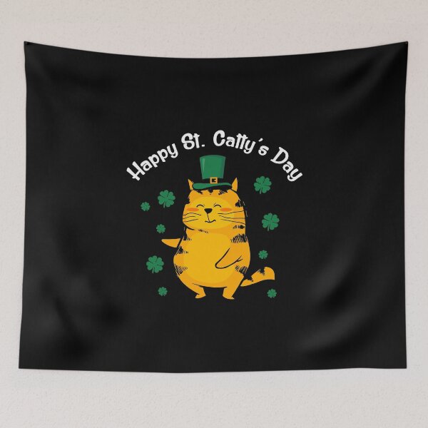 Item preview, Cute Happy St. Catty's Day St. Patrick's Day 2020 designed and sold by perfectpresents.