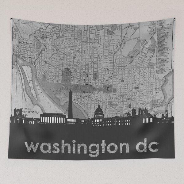 Item preview, washington dc skyline designed and sold by BekimART.