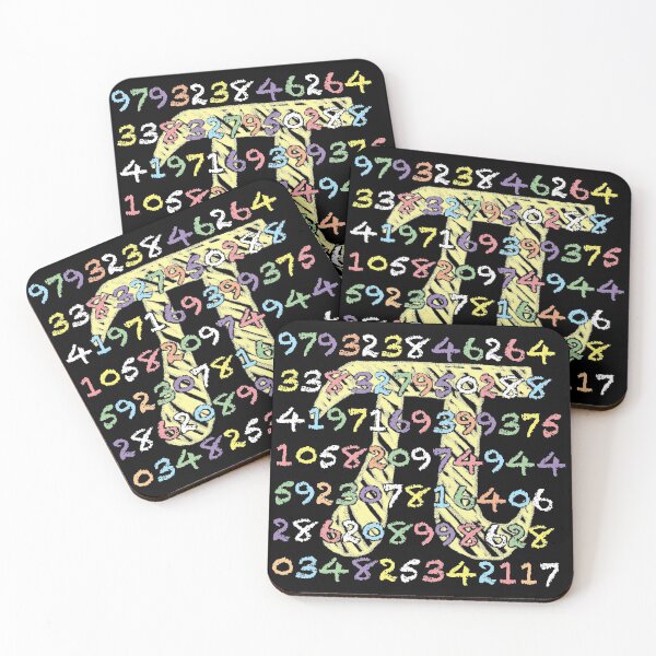 Item preview, Fun and Colorful Chalkboard-Style Pi Calculated  designed and sold by judgeart.