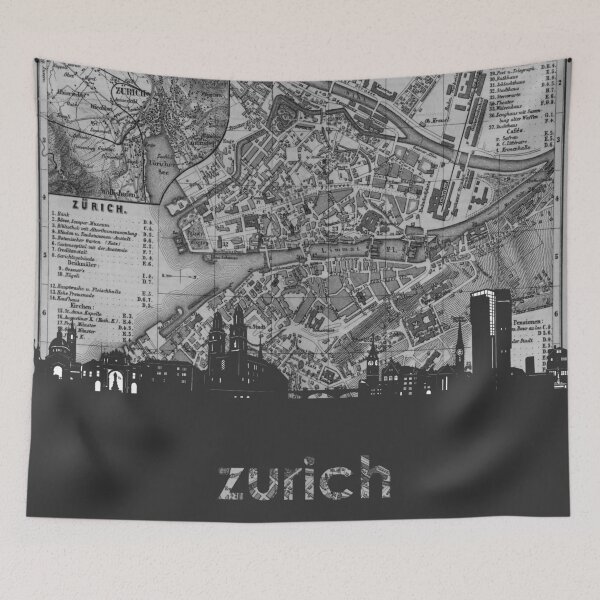 Item preview, zurich skyline designed and sold by BekimART.